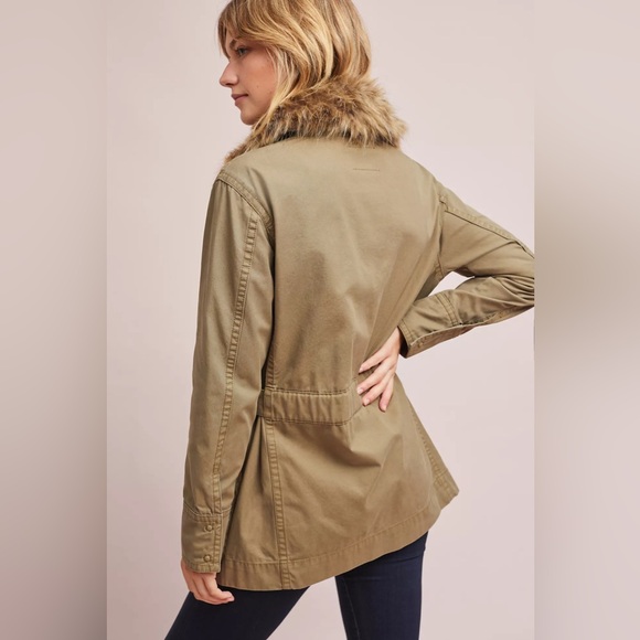 Anthropologie Faux Fur Trimmed Field Parka - Picture 5 of 6